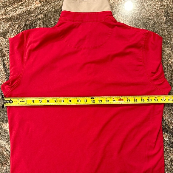 "T" Left Coast Superfine Polo / Red Pima Cotton SZ L - Picture 4 of 9